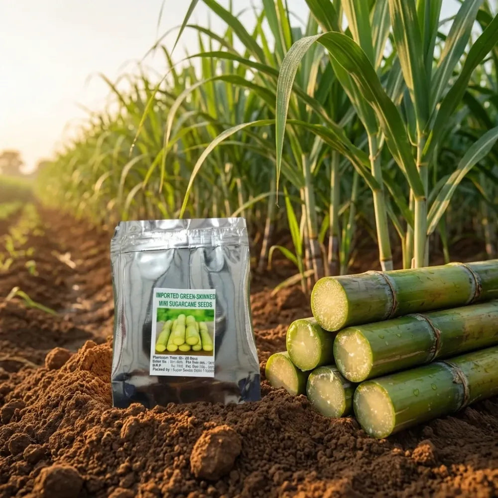 Green-skinned mini sugarcane seeds
