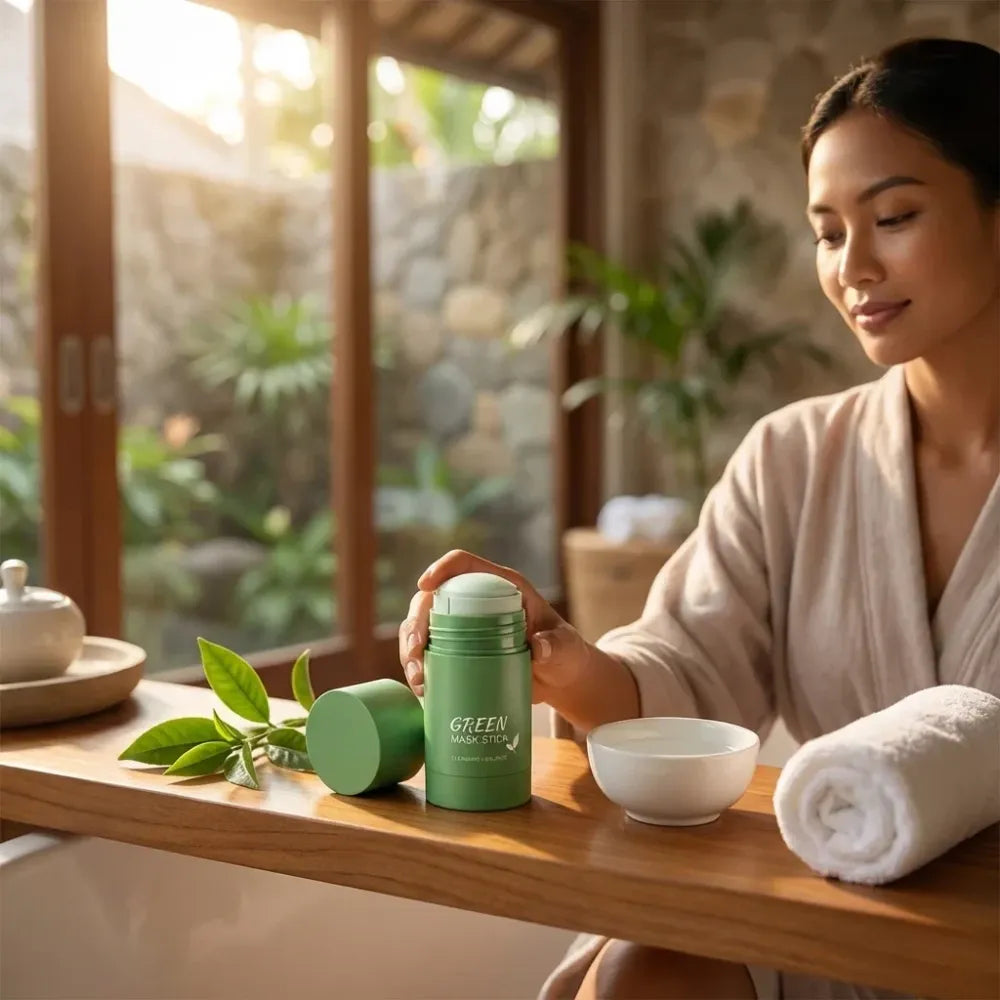 Green tea herbal mask stick