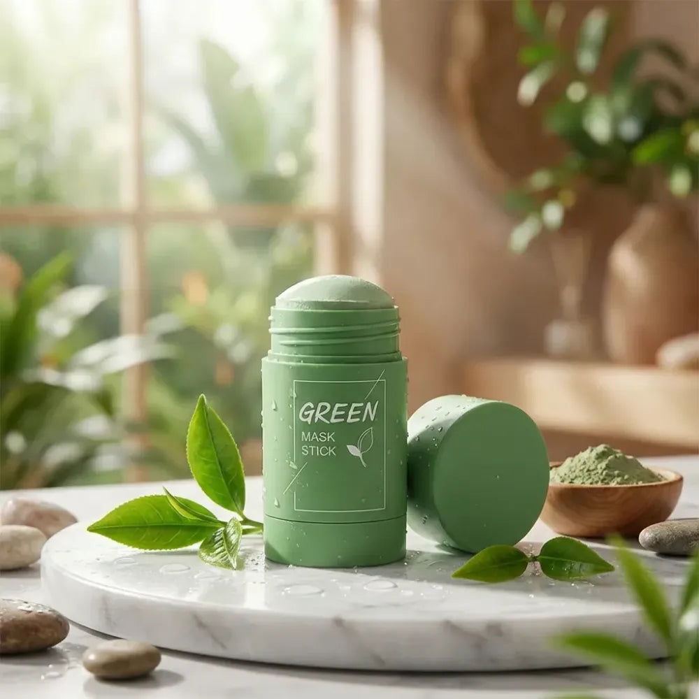 Green tea purifying clay stick mask