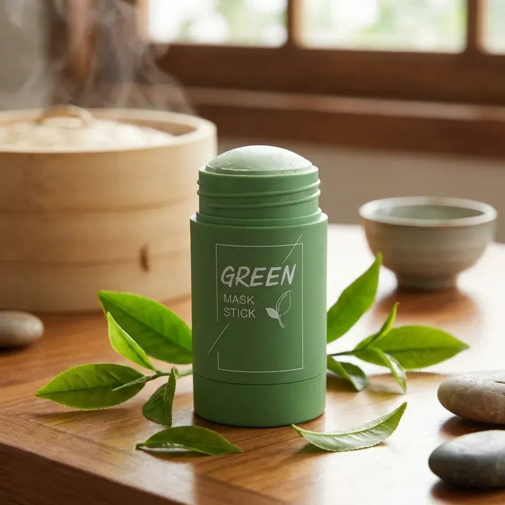 Green tea purifying clay stick mask