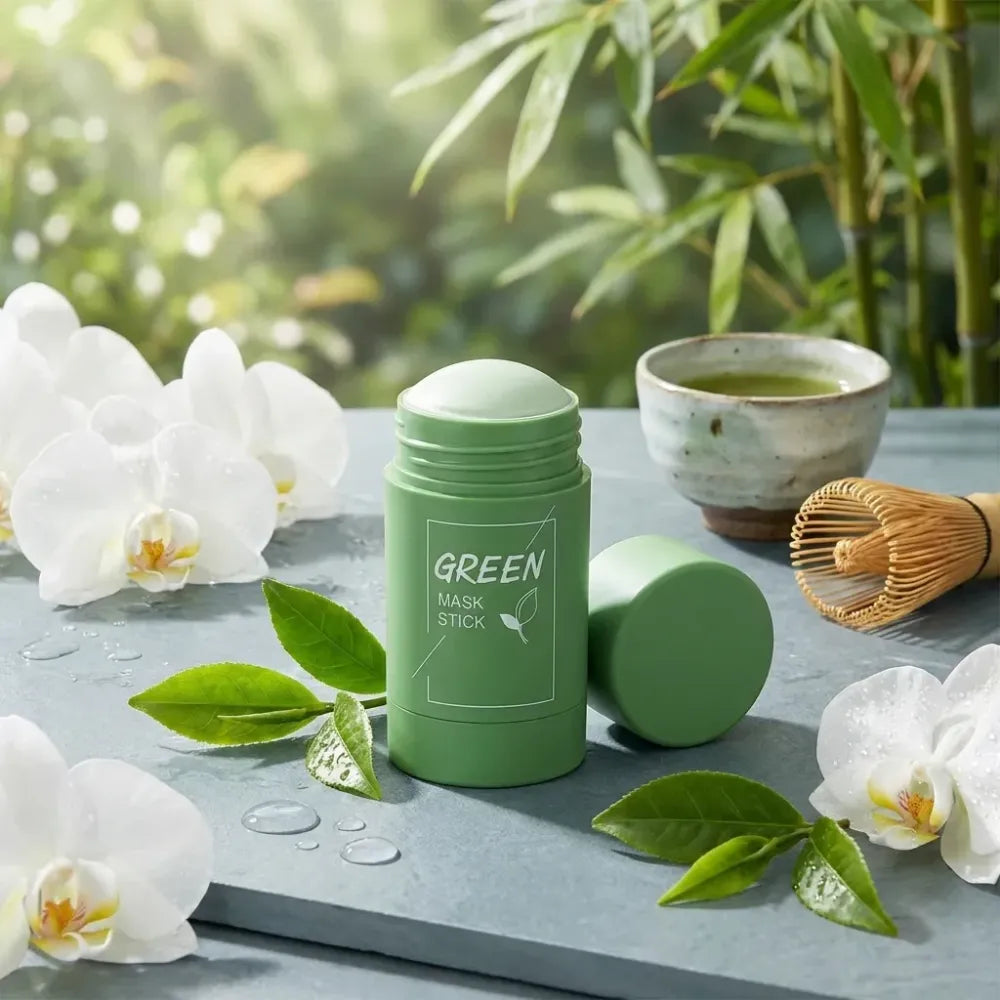 Green tea purifying clay stick mask