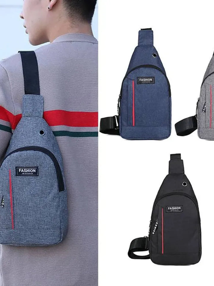 Grey Waterproof Anti-Theft Crossbody Fanny Waist Bag Pack