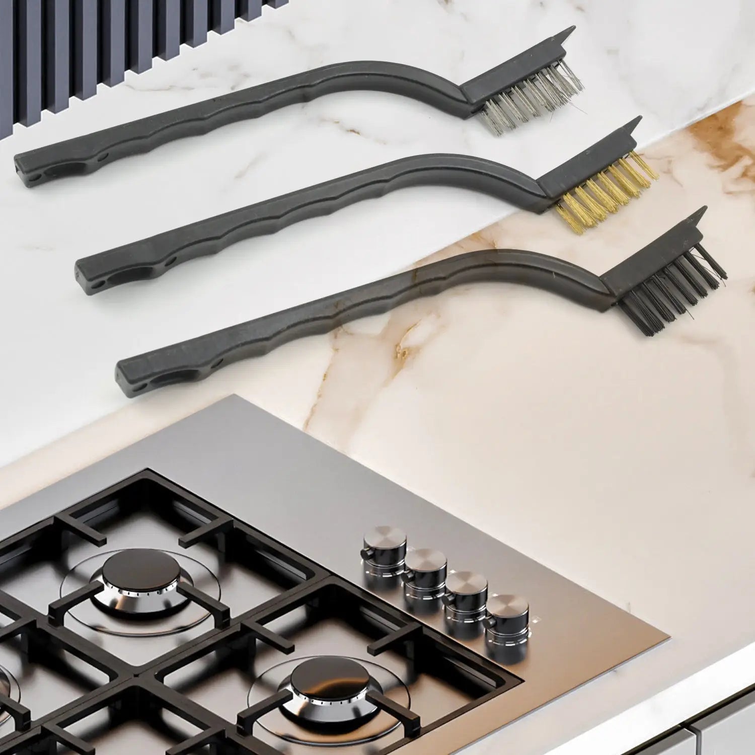 Multi-purpose mini wire brushes