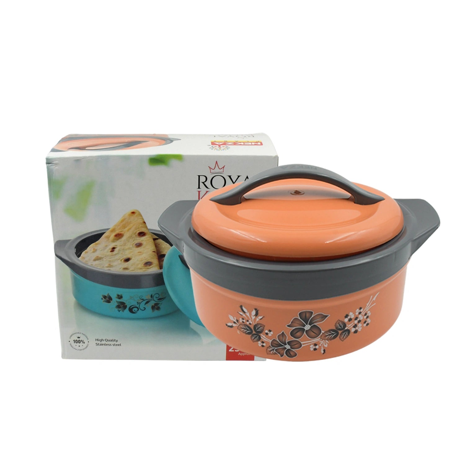 2500ml stainless steel insulated casserole