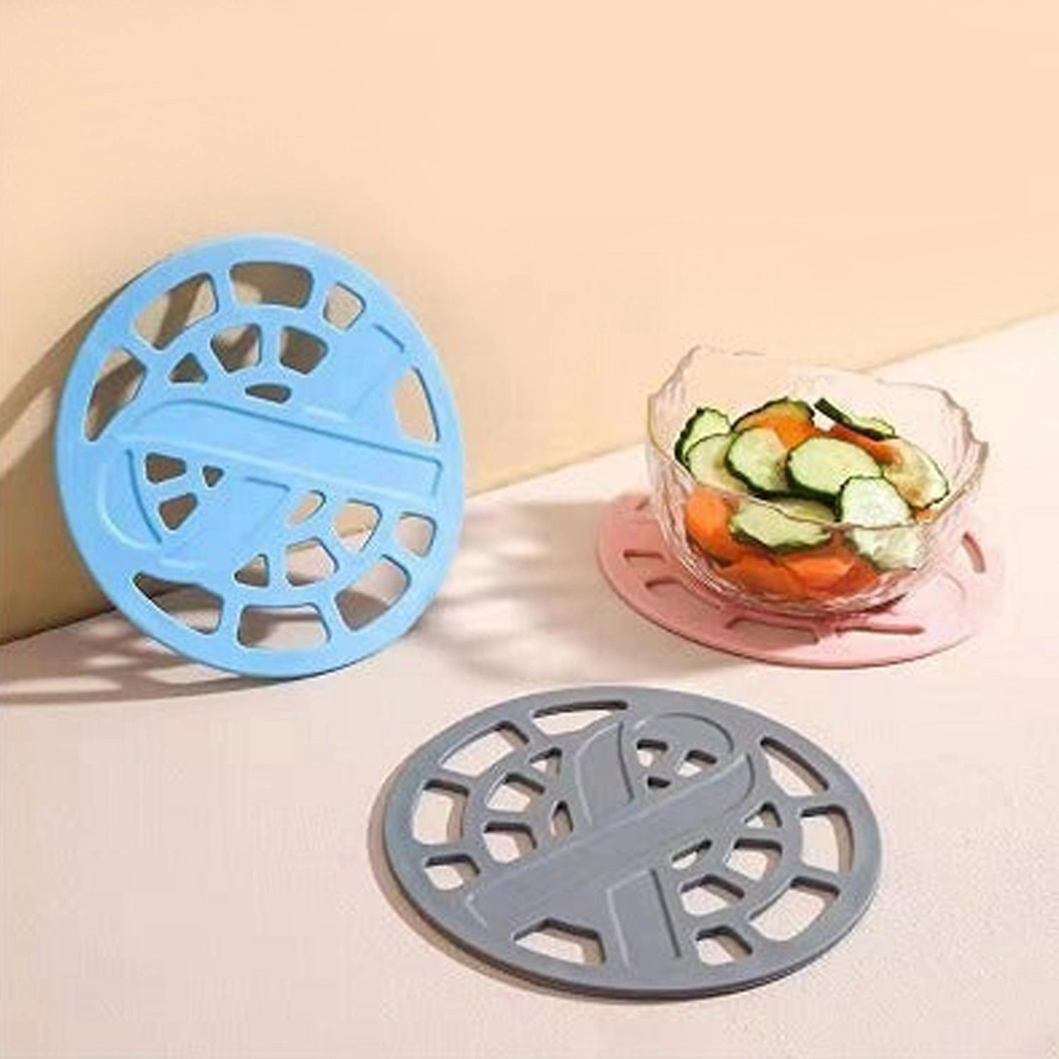 Silicone fancy coaster for kitchen (1pc)