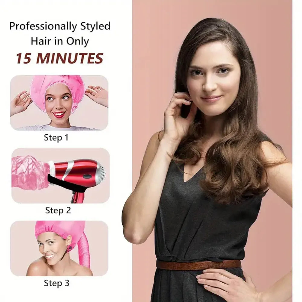 Hair dryer hooded diffuser cap