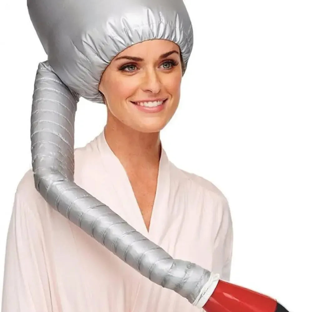 Hair dryer hooded diffuser cap