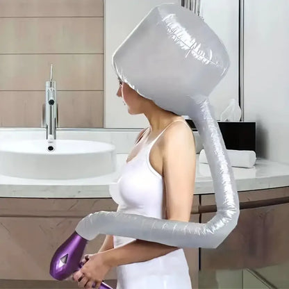 Hair dryer hooded diffuser cap