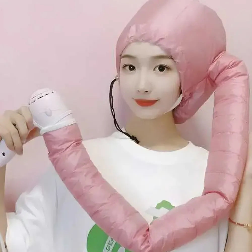 Hair dryer hooded diffuser cap