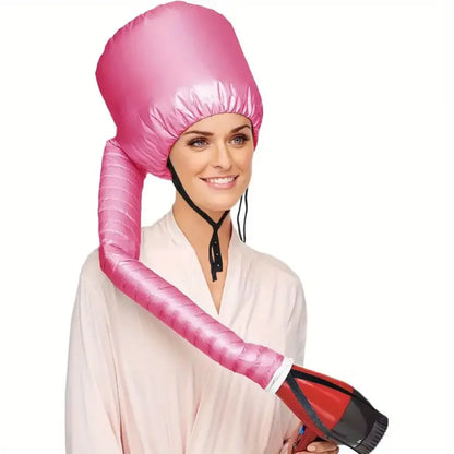 Hair dryer hooded diffuser cap
