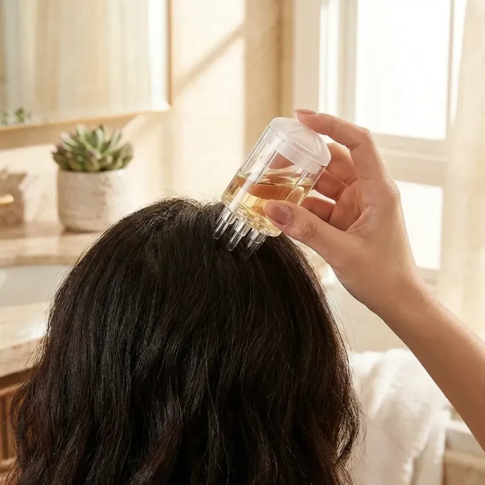 Hair treatment applicator brush - care