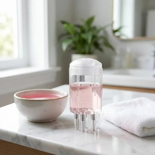 Hair treatment applicator brush - care