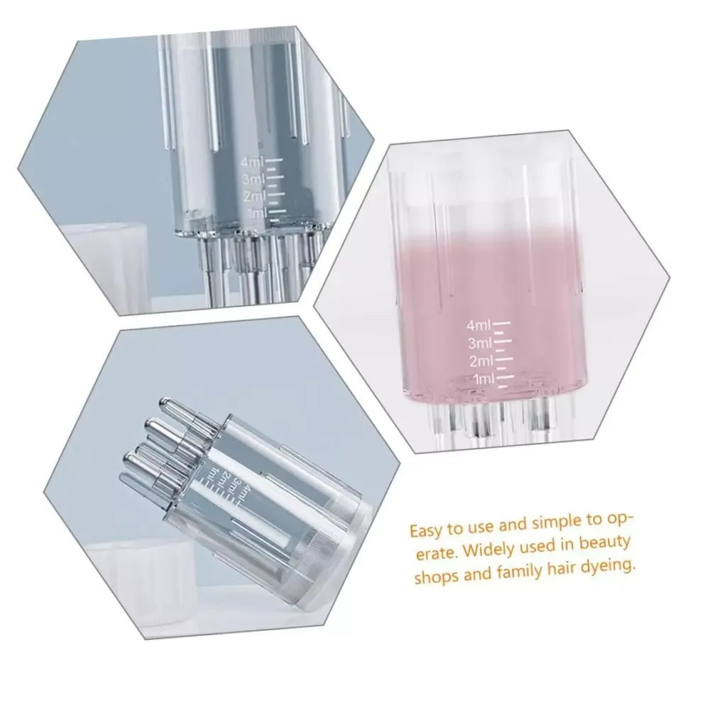 Hair treatment applicator brush