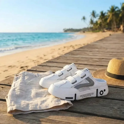Half slippers - non-slip casual shoes for men