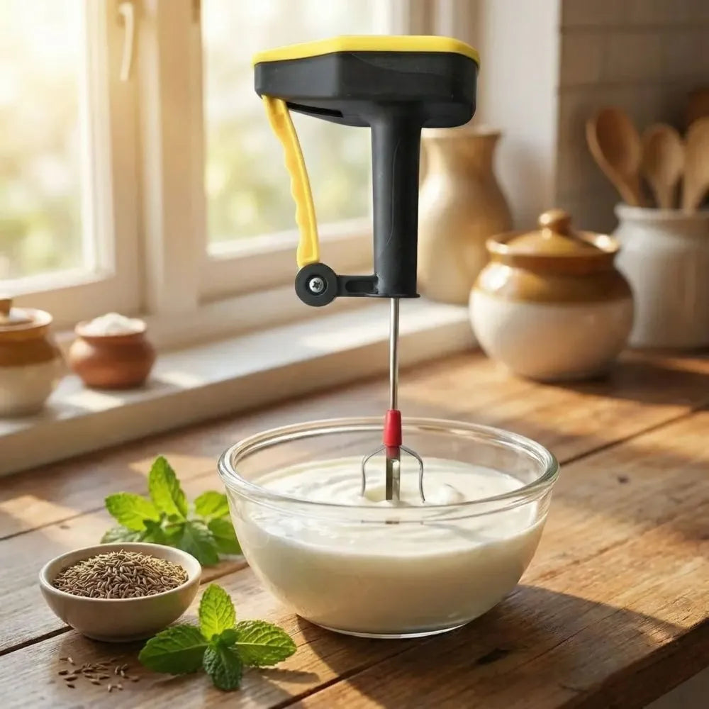 Hand-powered blender whisk - kitchen tool