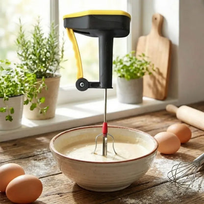 Hand-powered blender whisk - kitchen tool