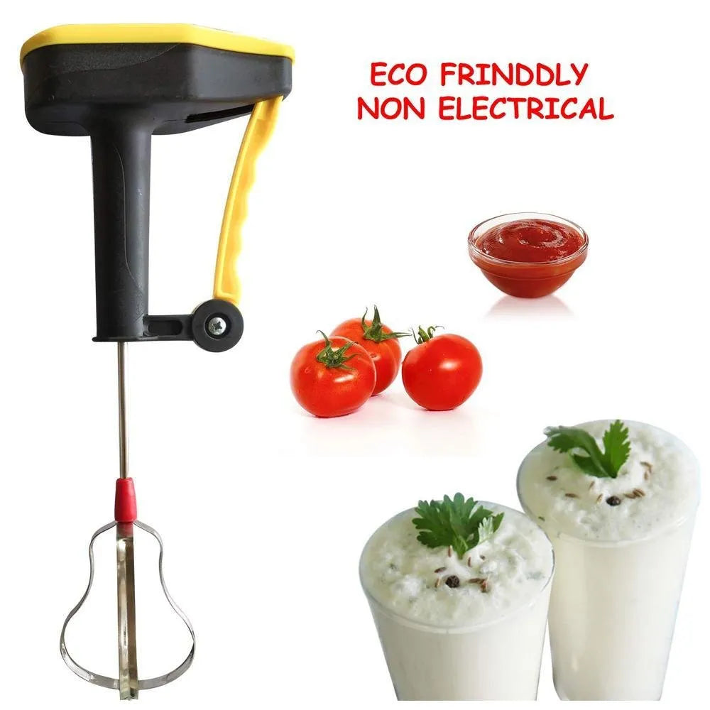 Hand-powered blender whisk - kitchen tool