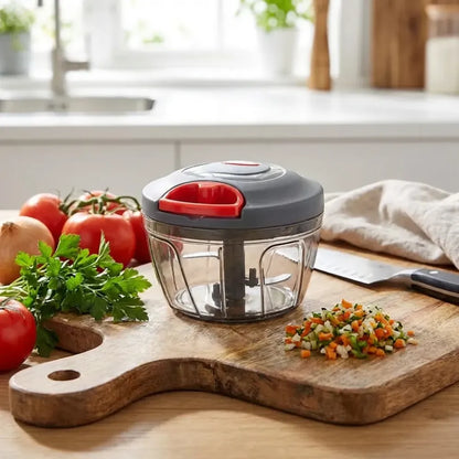 Handheld manual food chopper - home & kitchen