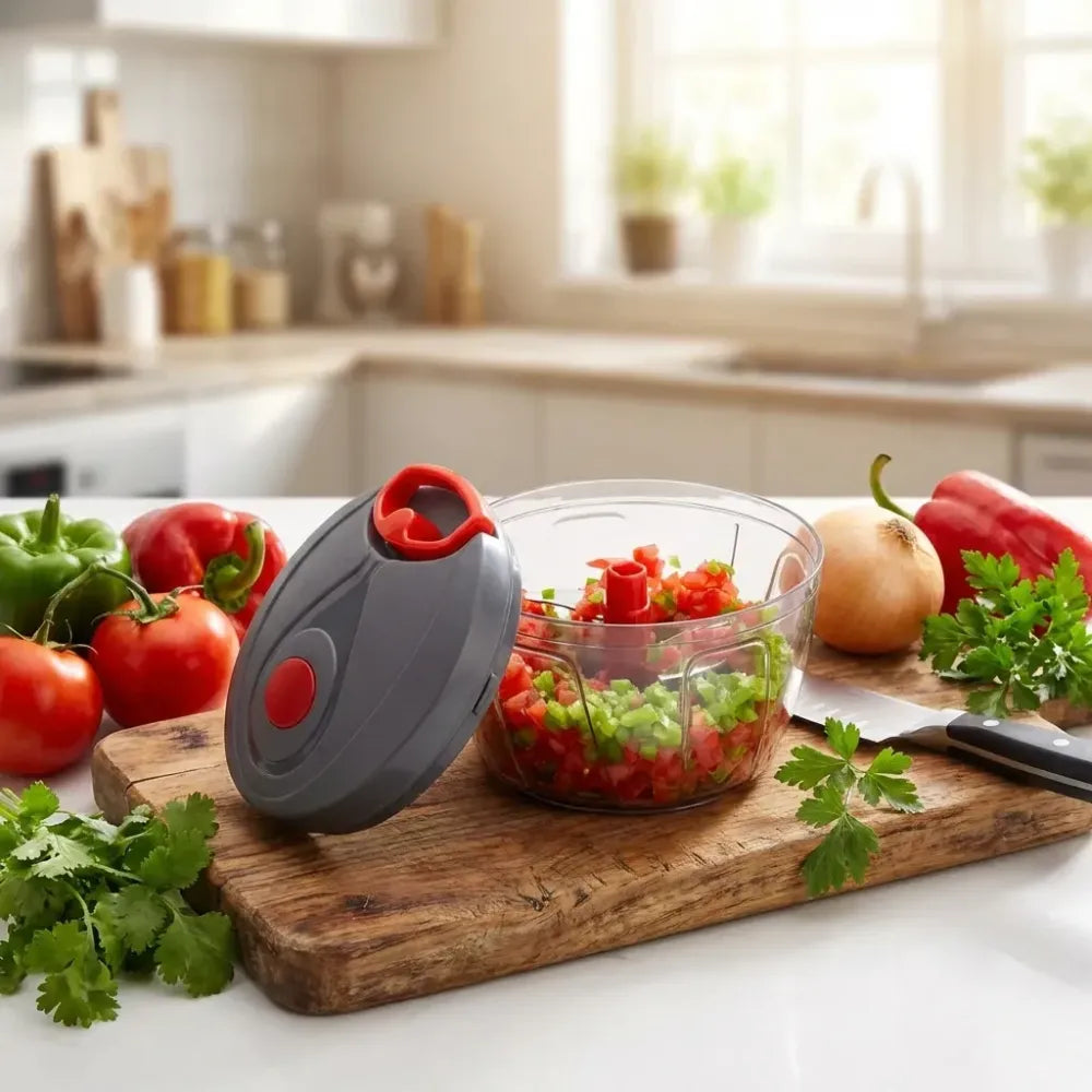 Handheld manual food chopper - home & kitchen