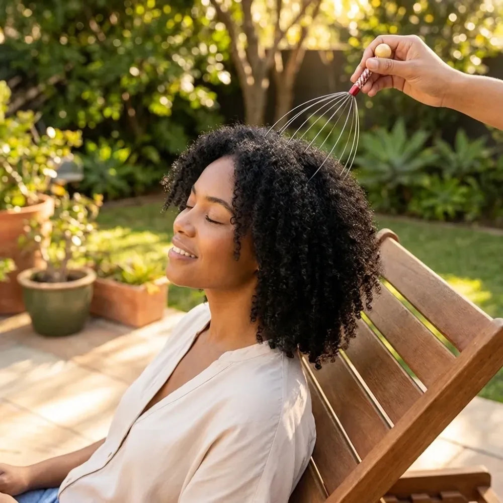 Handheld scalp massager for relaxation - health care