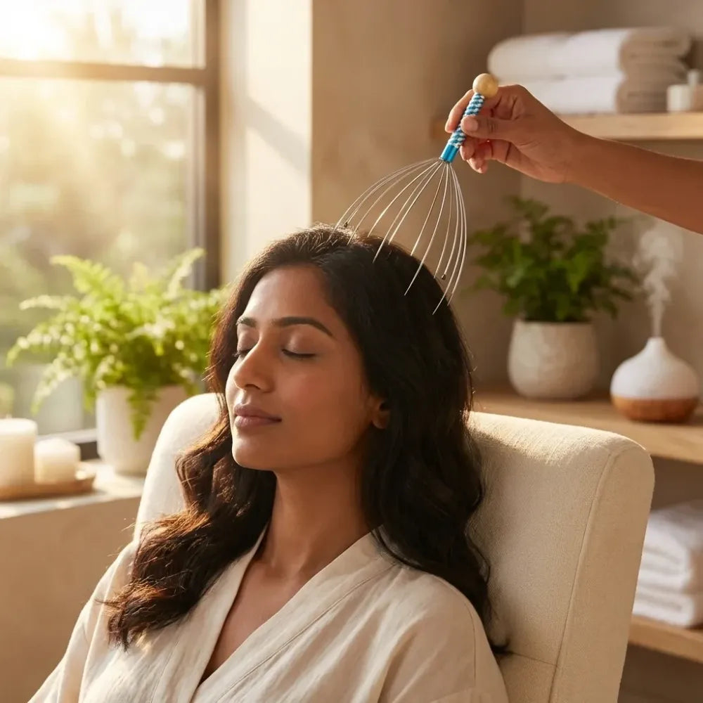 Handheld scalp massager for relaxation - health care