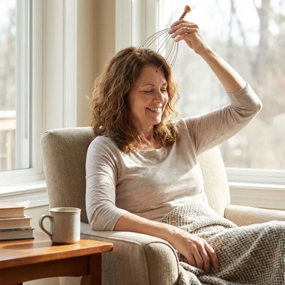 Handheld scalp massager for relaxation - health care