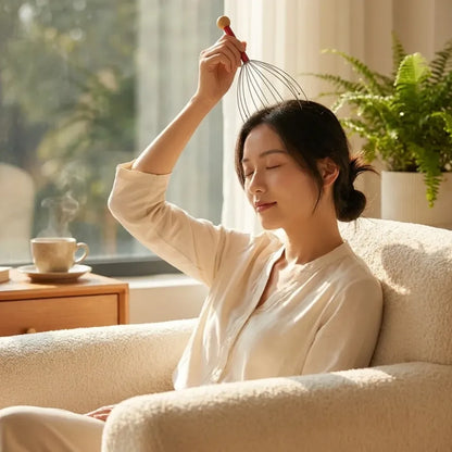 Handheld scalp massager for relaxation - health care