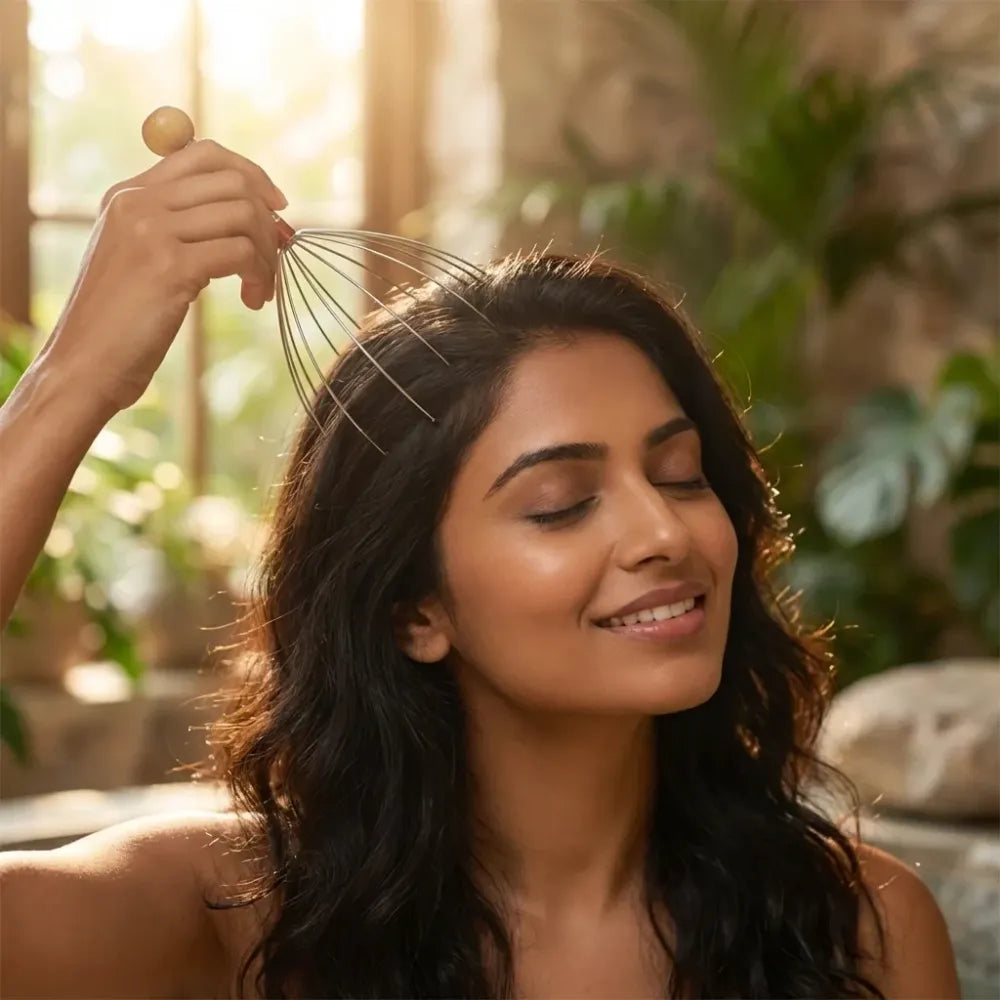 Handheld scalp massager for relaxation - health care