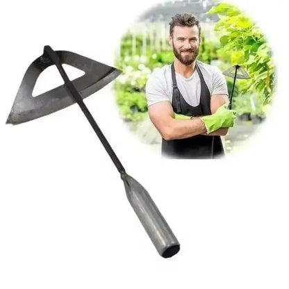 Handheld steel weeding rake