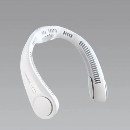 Hands free cooling neck fan