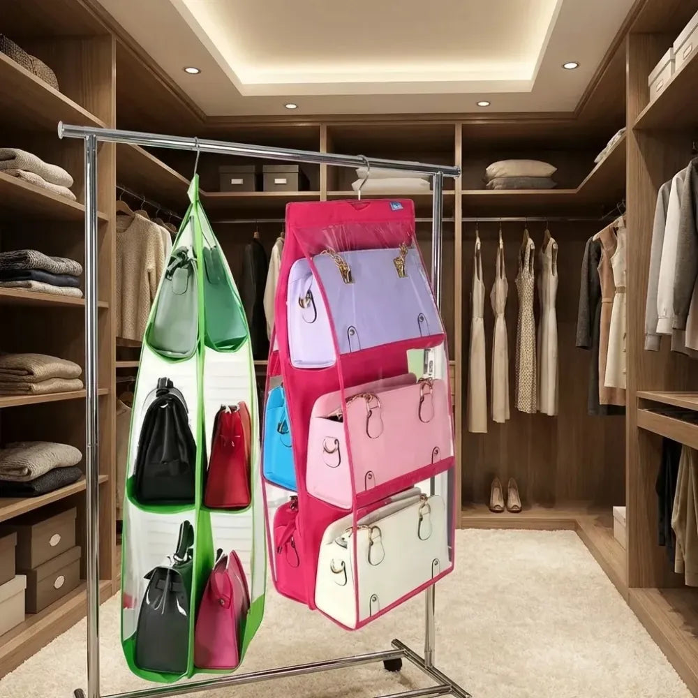 Hanging bag organizer (6-pocket) - home essentials