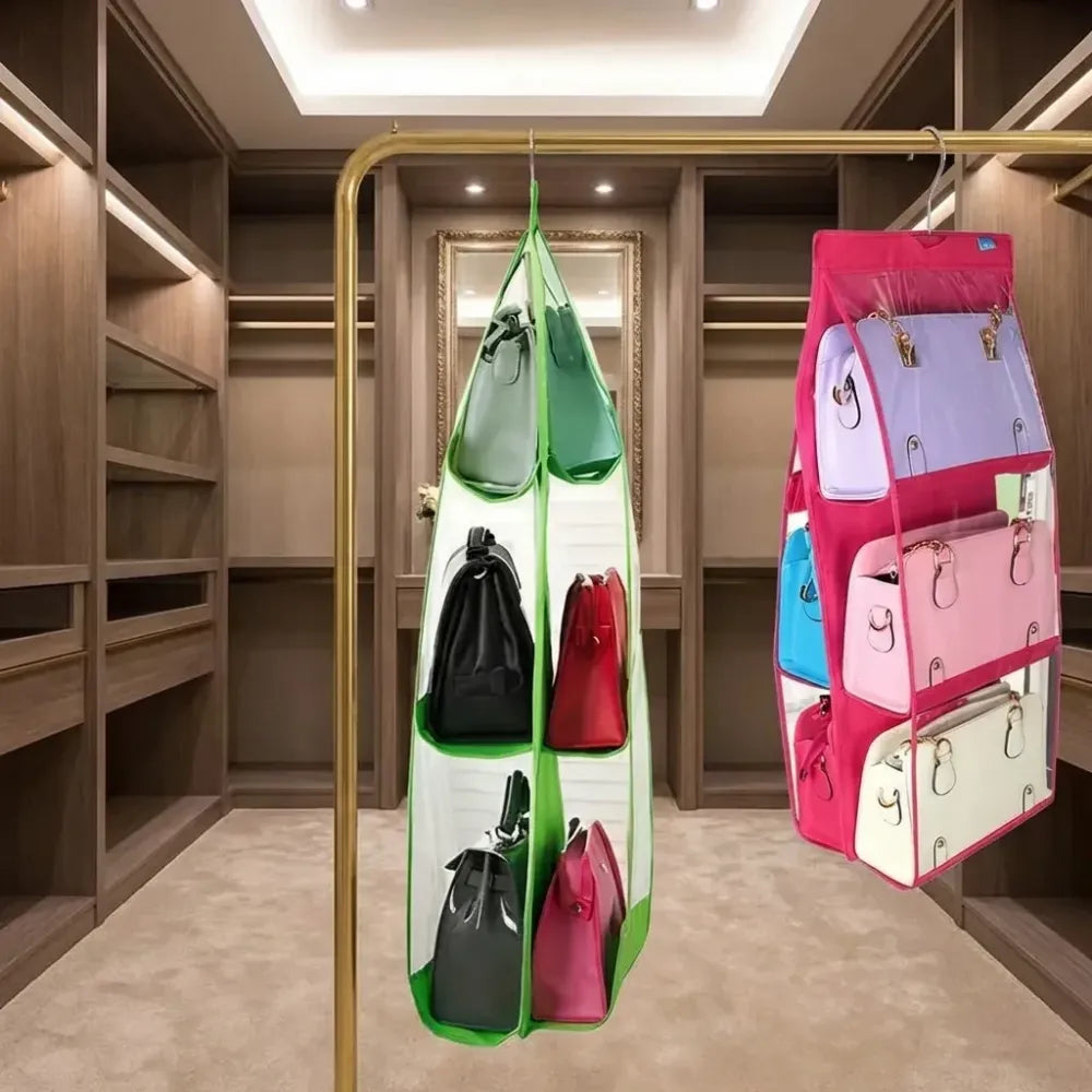 Hanging bag organizer (6-pocket) - home essentials