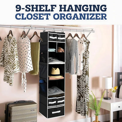 Hanging closet organizer with drawers - home improvement