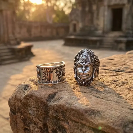 Hanuman ring sterling silver