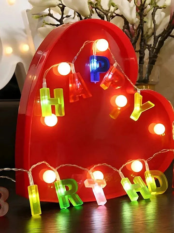 Happy Birthday LED Letter Lights