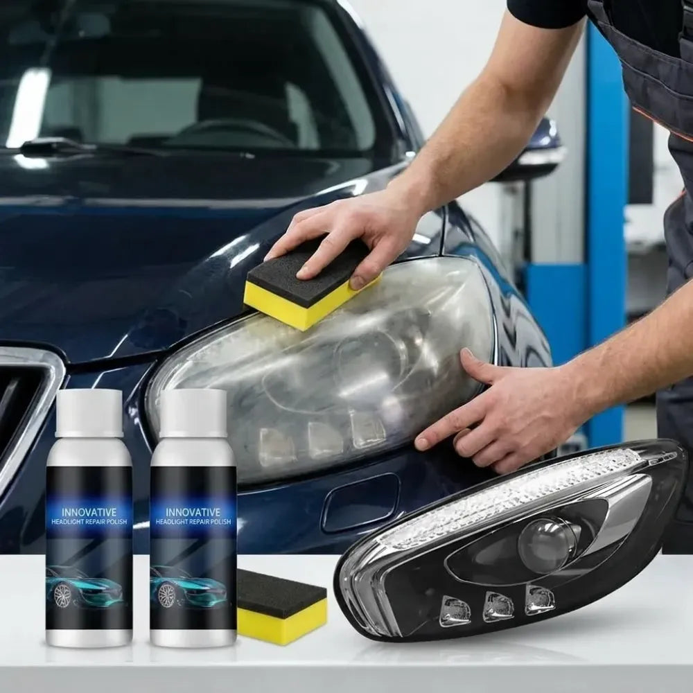 Headlight restoration fluid - car and bike accessories