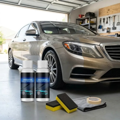 Headlight restoration fluid - car and bike accessories