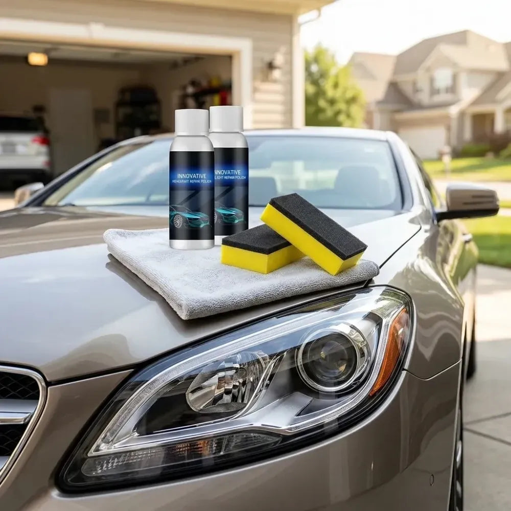 Headlight restoration fluid - car and bike accessories