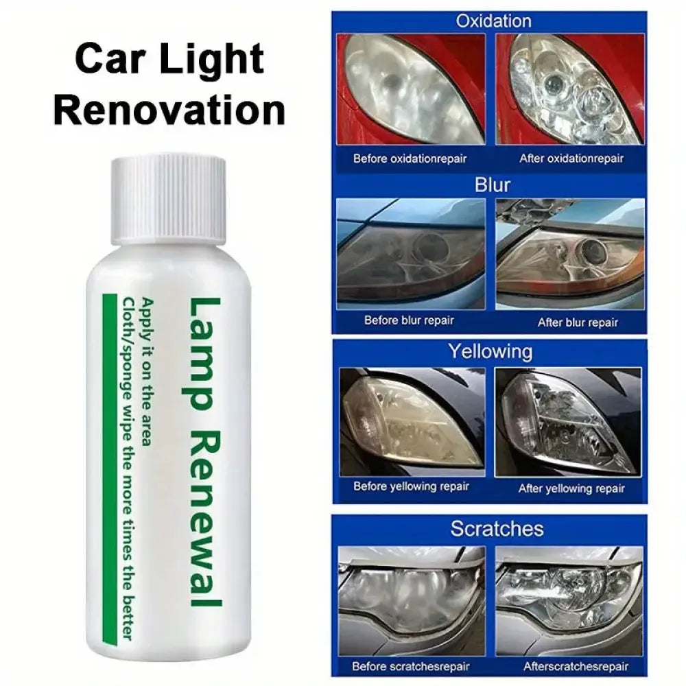 Headlight restoration liquid - car and bike accessories