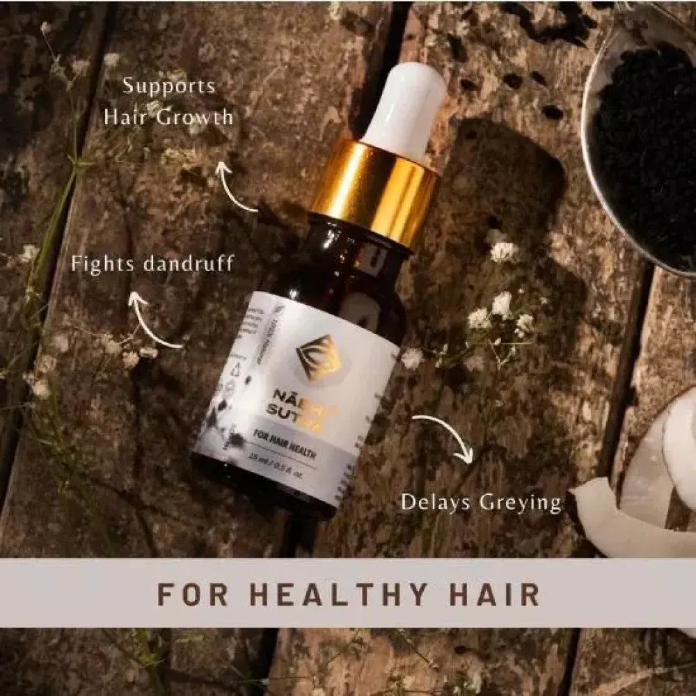 Healthy hair care belly button oil