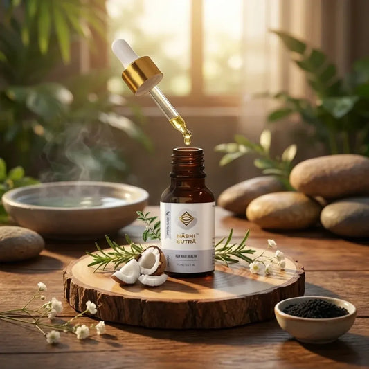 Healthy hair care belly button oil