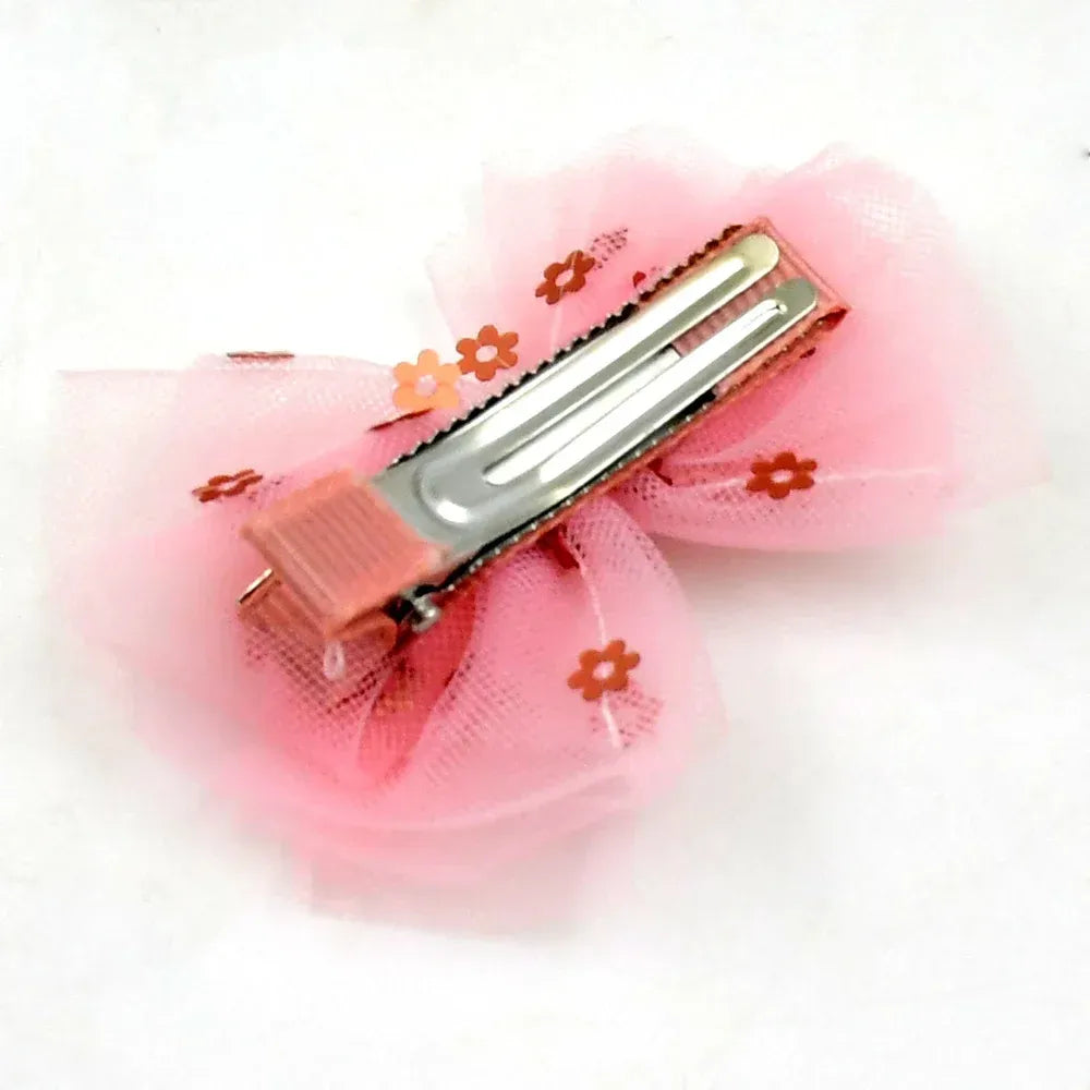 Heart-shaped bow hair clip - home improvement