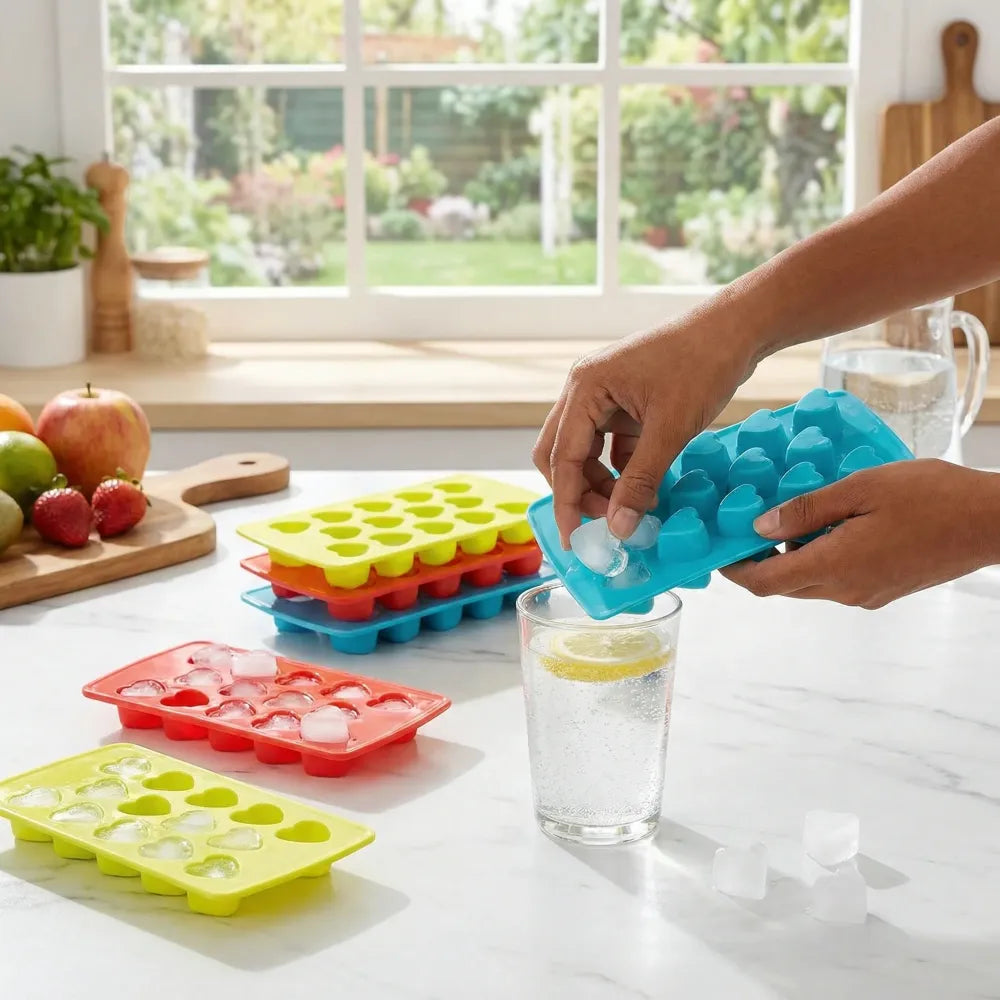 Heart-shaped ice cube tray - home & kitchen