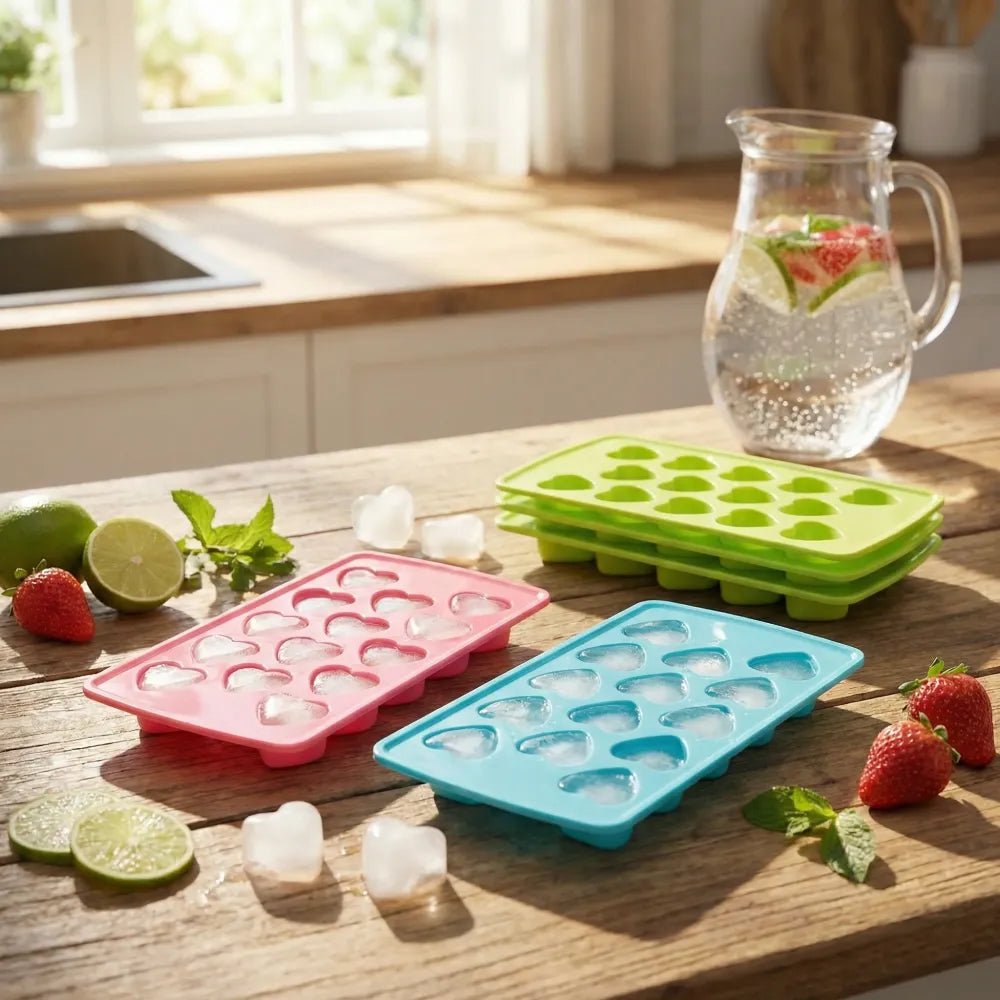 Heart-shaped ice cube tray - home & kitchen