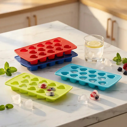Heart-shaped ice cube tray - home & kitchen