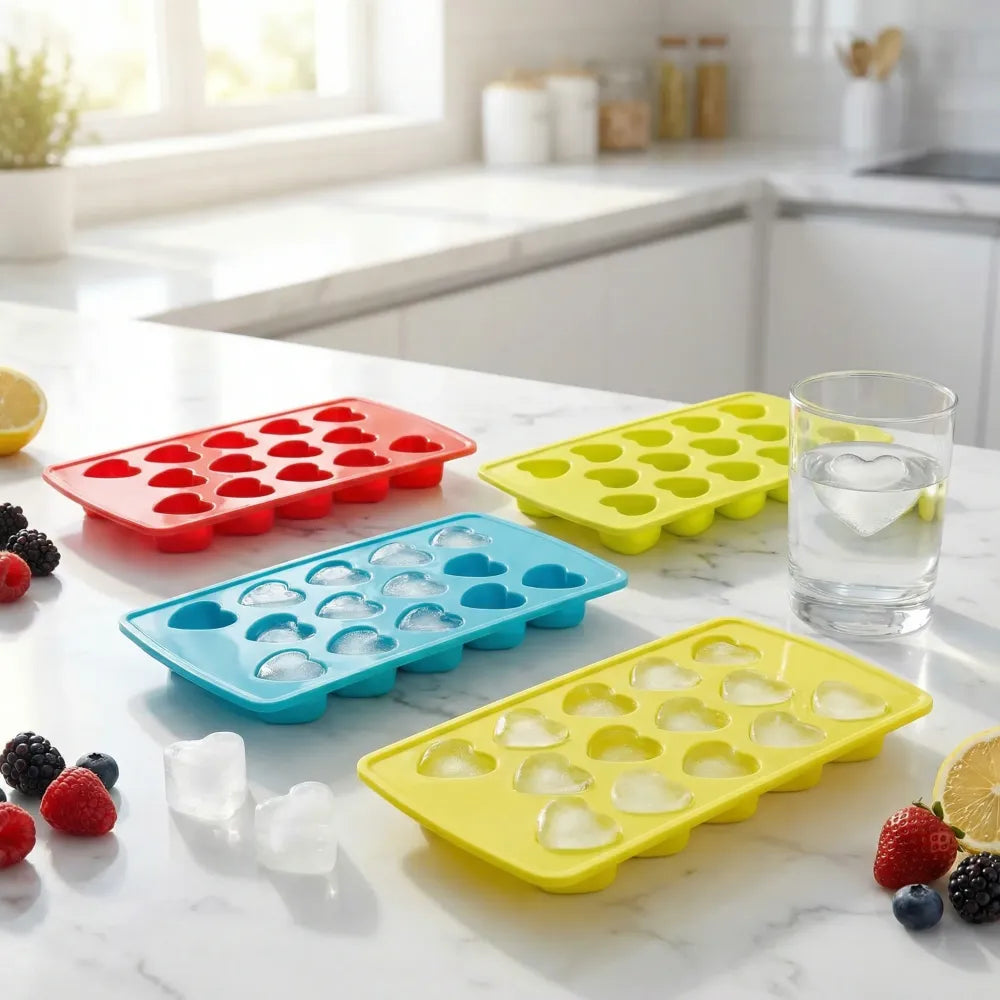 Heart-shaped ice cube tray - home & kitchen