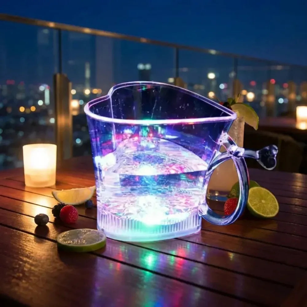Heart-shaped led glass cup - home & kitchen