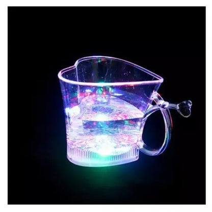 Heart-shaped led glass cup - home & kitchen