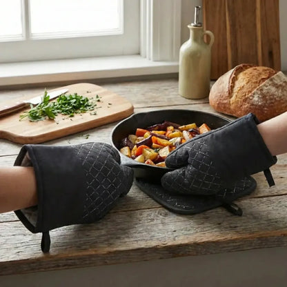 Heat-resistant non-slip oven mitt - home & kitchen