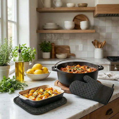 Heat-resistant non-slip oven mitt - home & kitchen